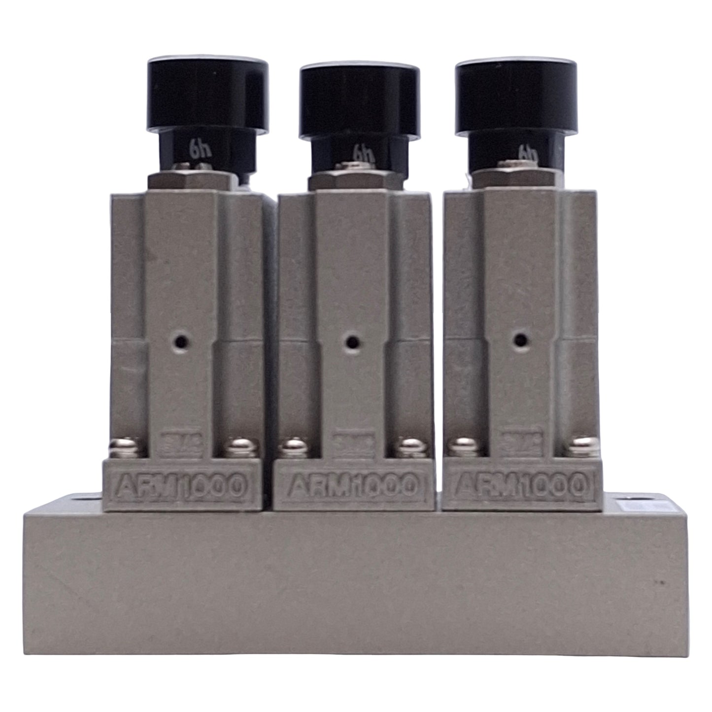 Used SMC ARM1000-3A1-01G Regulator Manifold 0.05-0.7MPa Range, 1.2MPa Proof, 1/8Rc