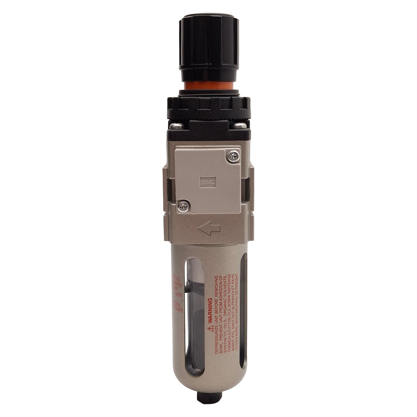 Used SMC AW20-N02CEH-CZ Pneumatic Filter Regulator, 5µm, 7-125psi Set, 1/4in NPT