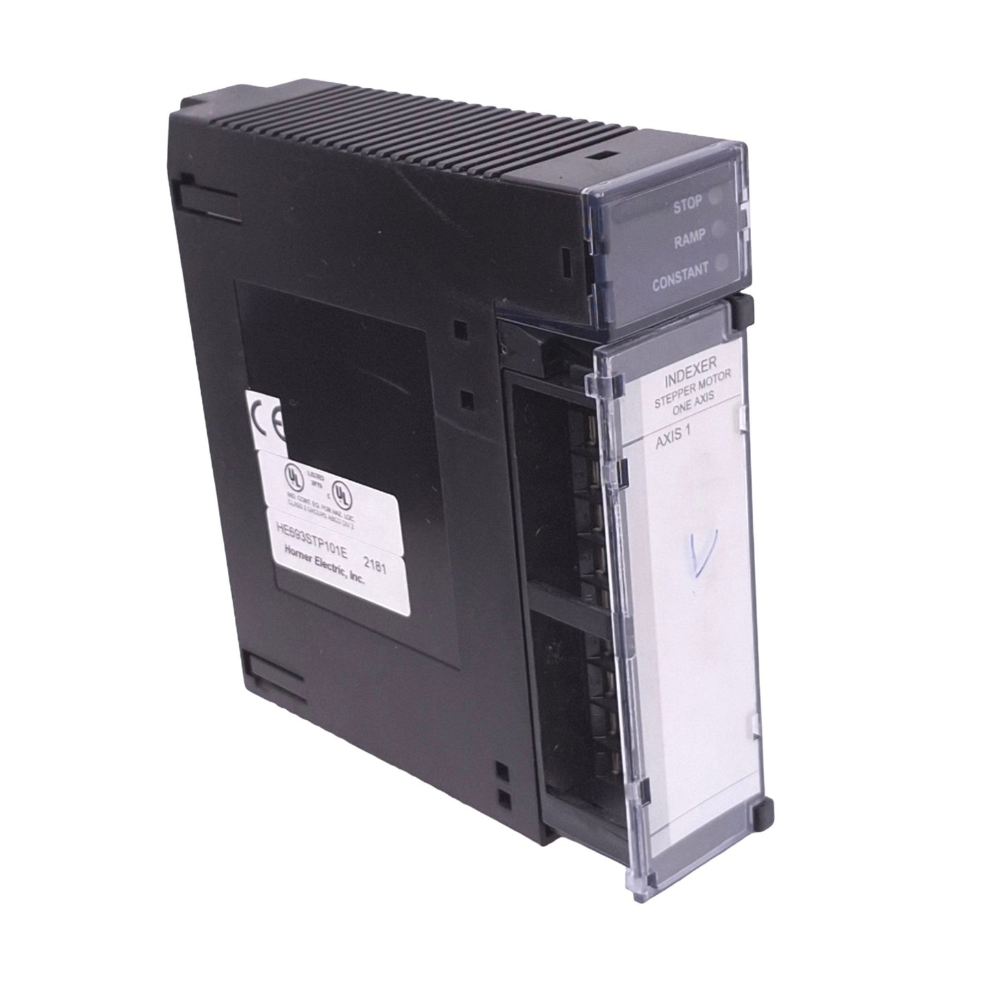 Used Horner HE693STP101E Stepper Motor Indexer for 90-30 PLC, 1-Axis, 24VDC, DC-1MHz