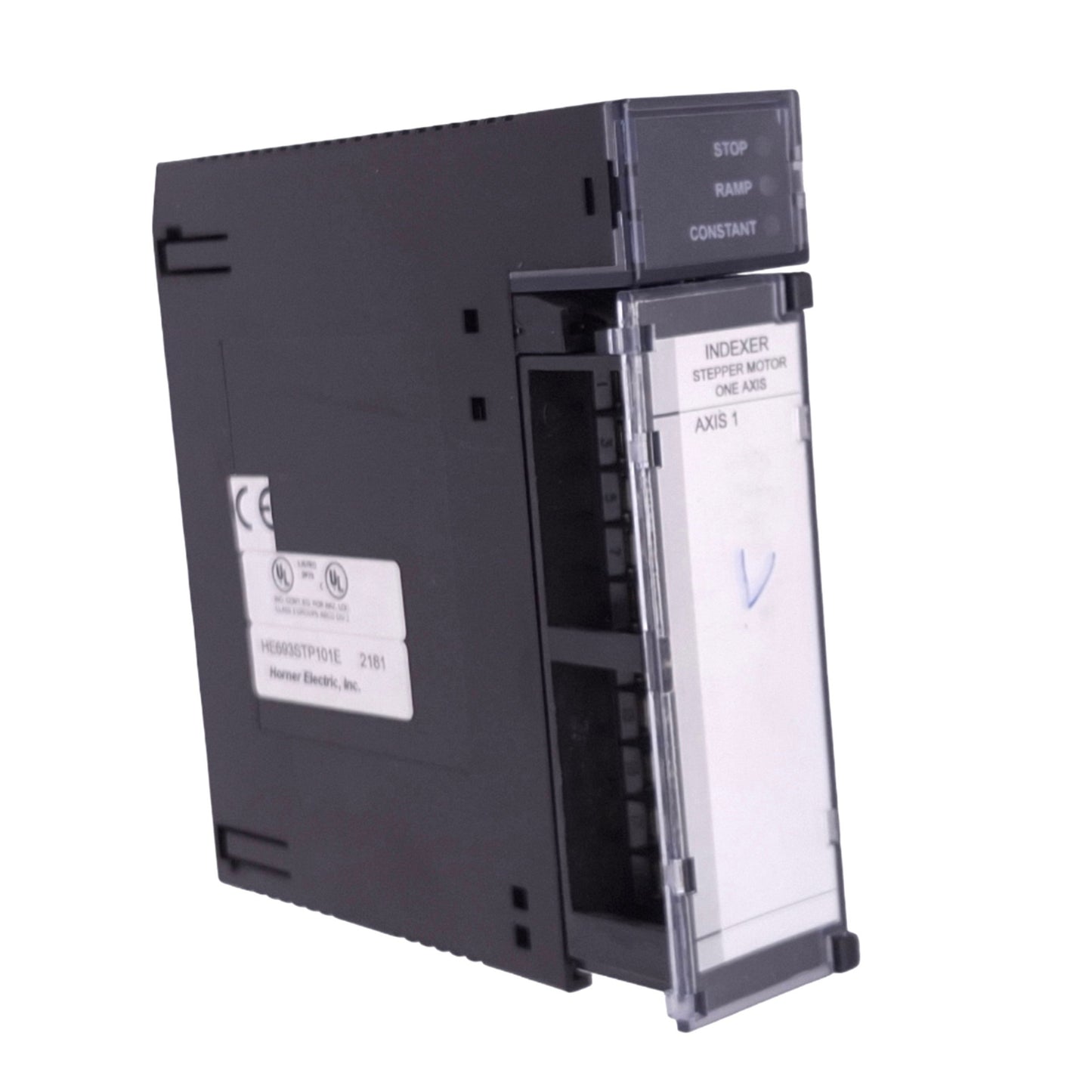 Used Horner HE693STP101E Stepper Motor Indexer for 90-30 PLC, 1-Axis, 24VDC, DC-1MHz
