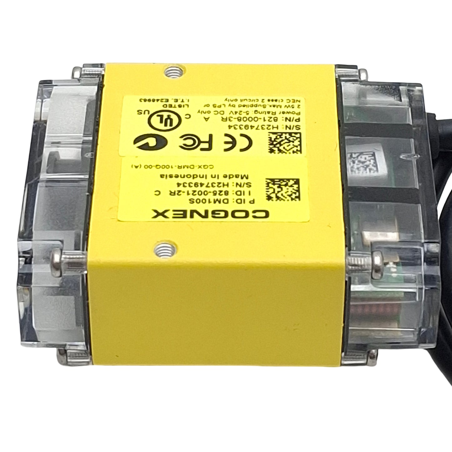 Used Cognex DM100S DataMan 100 Barcode Scanner Reader, 5-24VDC, RS-232, 15-Pin D-Sub