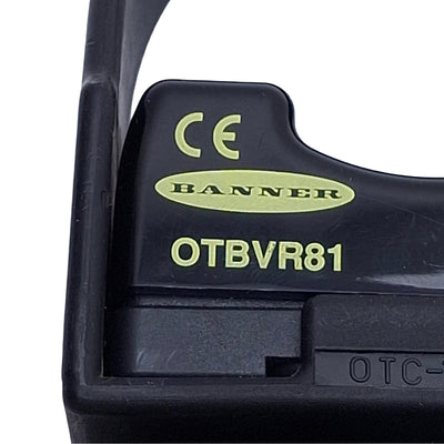 Used Banner OTBVR81 Optical Momentary Touch Button 20-30VAC/DC, SPDT, 2ft Cable