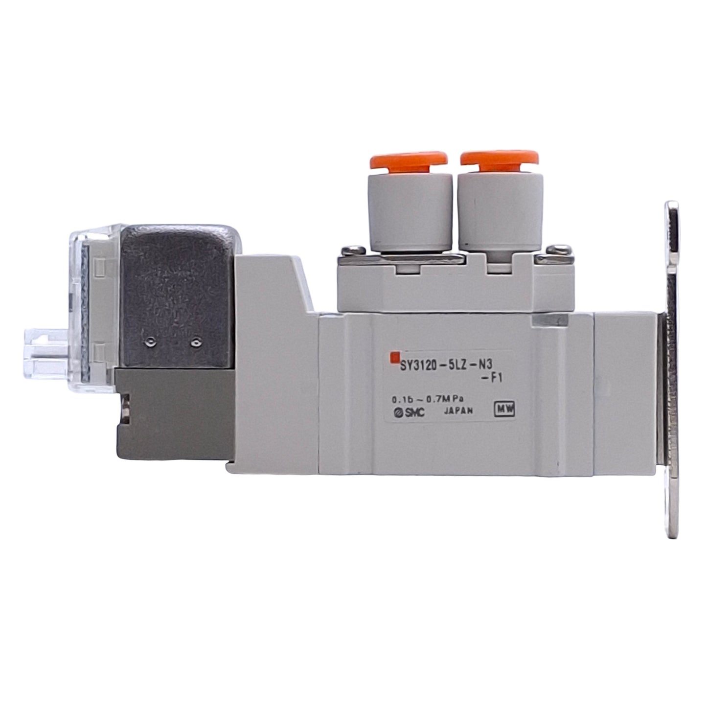 Used SMC SY3120-5LZ-N3-F1 Solenoid Valve 2-Position 5-Port , 0.15-0.7MPa, 24VDC Coil