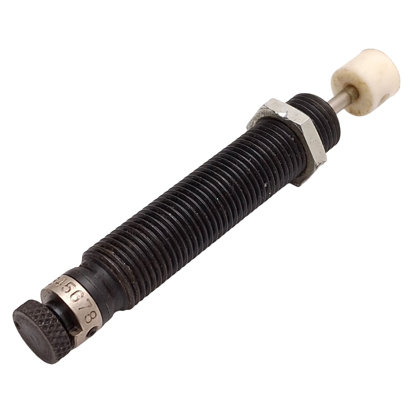 Used Enidine OEM.25B Shock Absorber, 0.38in Stroke, 12-130in/sec, 1/2in-20 Barrel