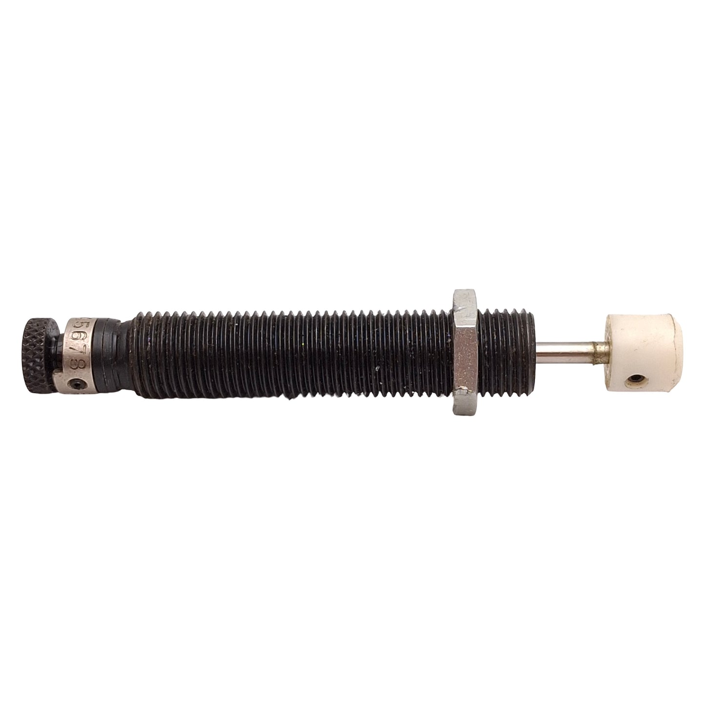 Used Enidine OEM.25B Shock Absorber, 0.38in Stroke, 12-130in/sec, 1/2in-20 Barrel