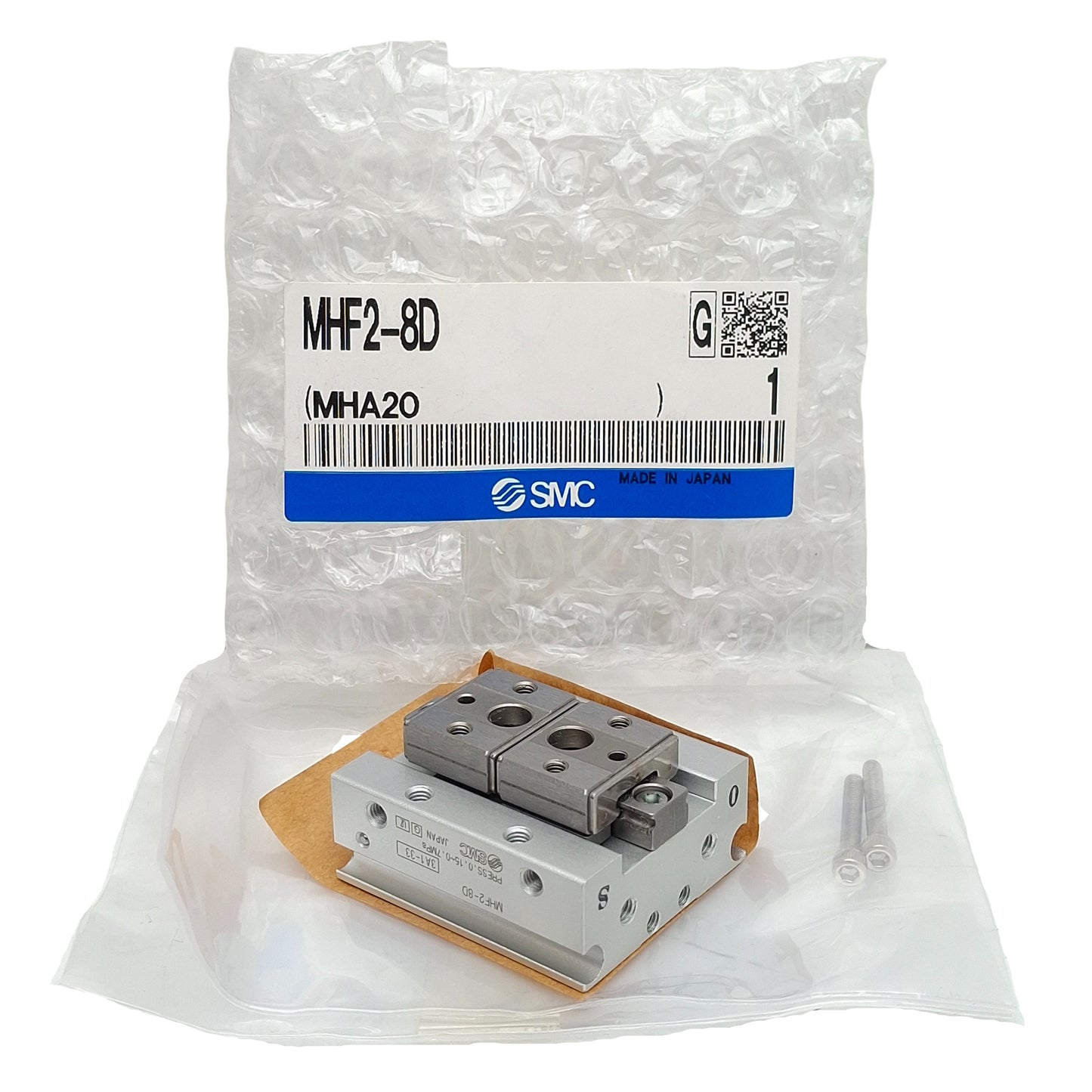 New SMC MHF2-8D Low-Profile Pneumatic Gripper, ø8mm Bore, 8mm Stroke, 0.7MPa, M5x0.8