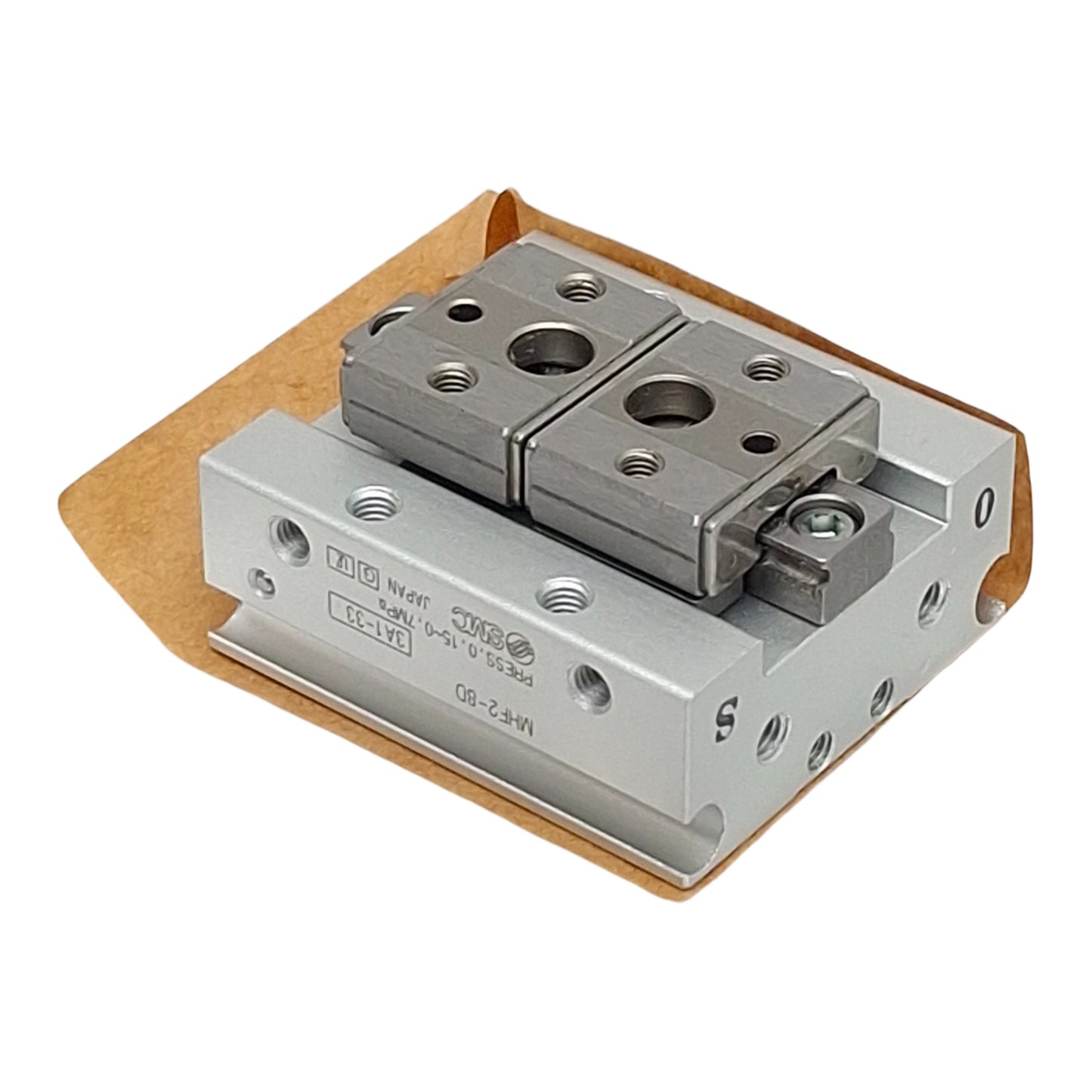 New SMC MHF2-8D Low-Profile Pneumatic Gripper, ø8mm Bore, 8mm Stroke, 0.7MPa, M5x0.8