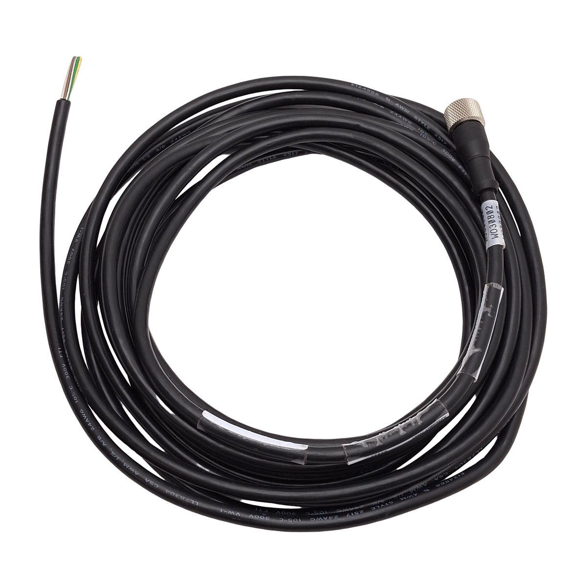 Used Banner MQDC2S-830 70977 Single-Ended Cordset, 30V 2A, M12 8-Pin Female, 5.0m