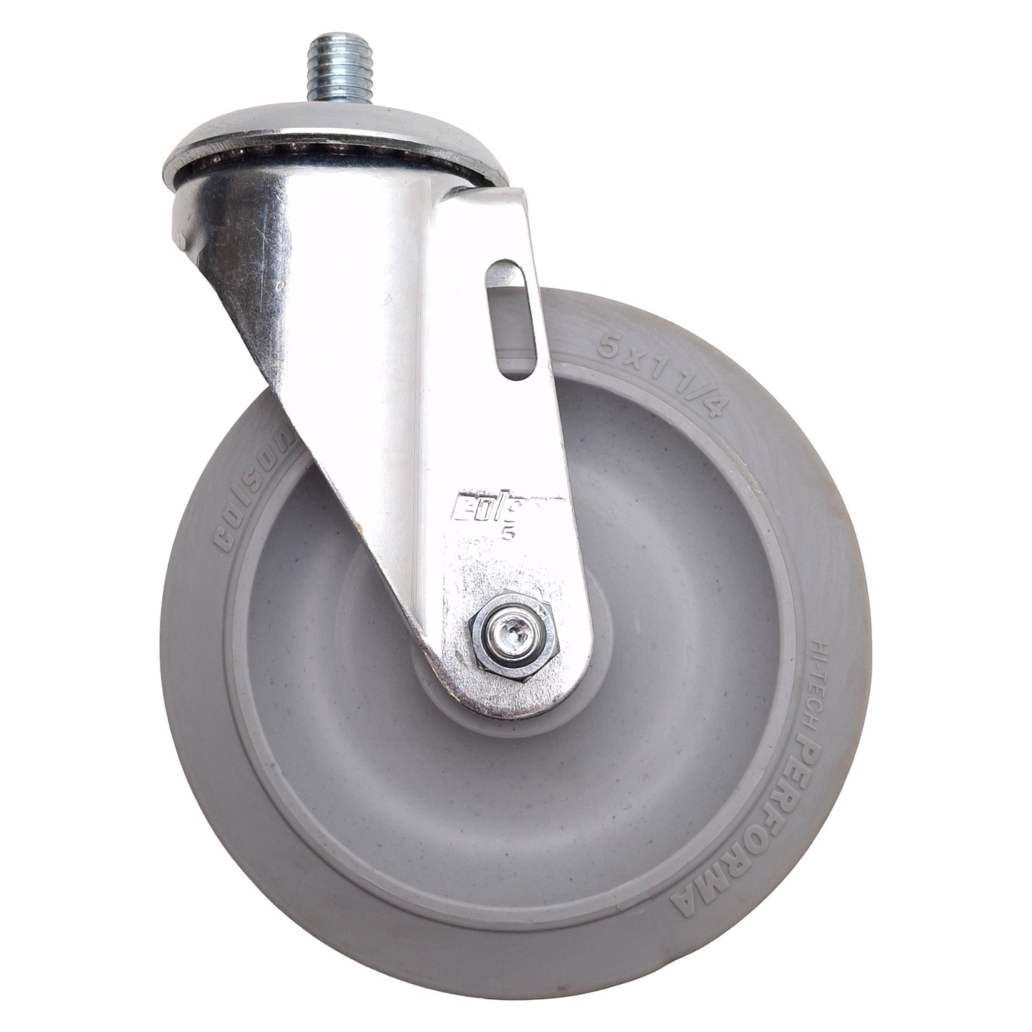 Used Lot of 2 Colson 2.05254.445 MTG10 Stem Mount Swivel Caster ø5in x 1-1/4in 325lbs