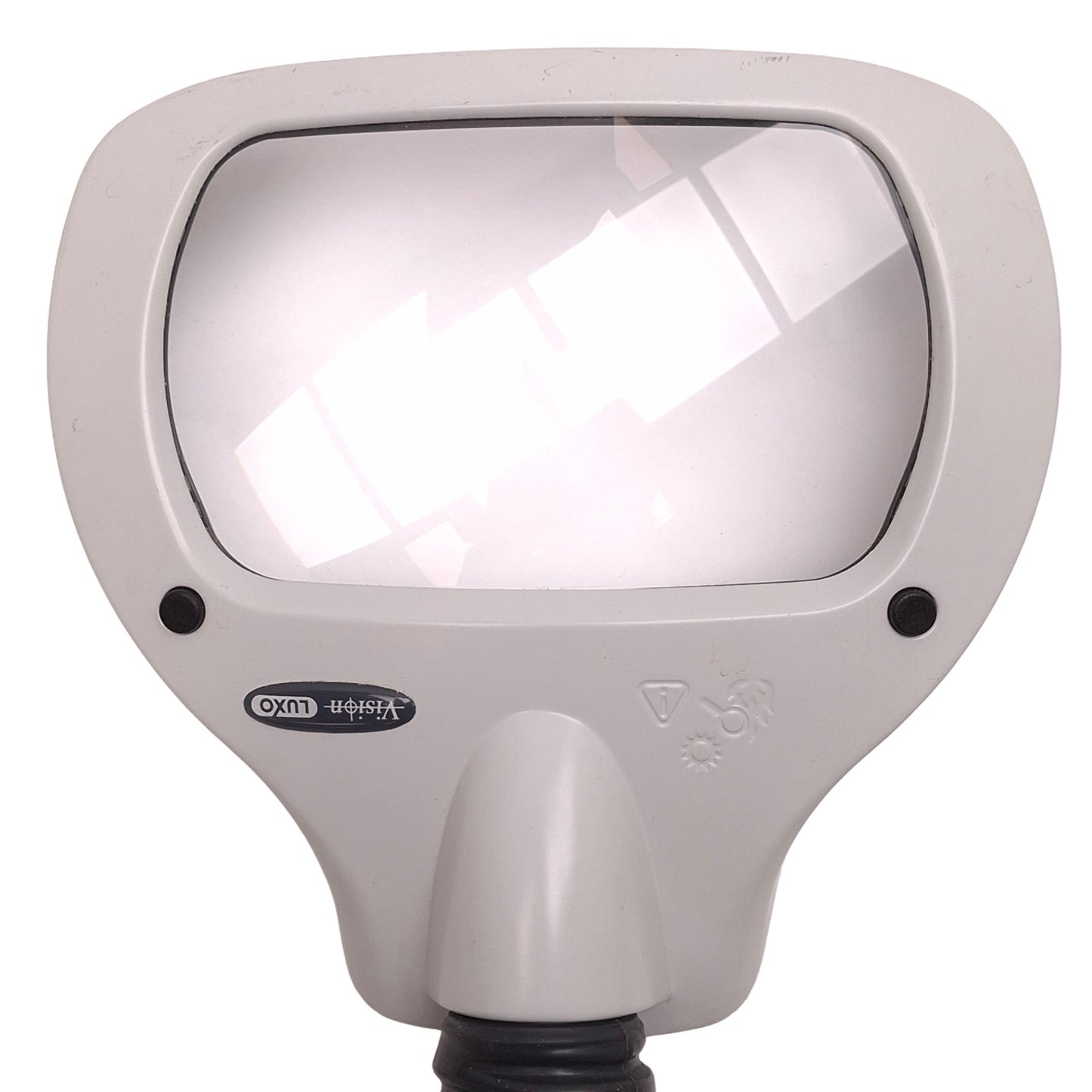 Used Luxo WAL025970 Wave LED Magnifier, 30in Arm, 3.5D, 100-120VAC, 200mm WD *Clamp*