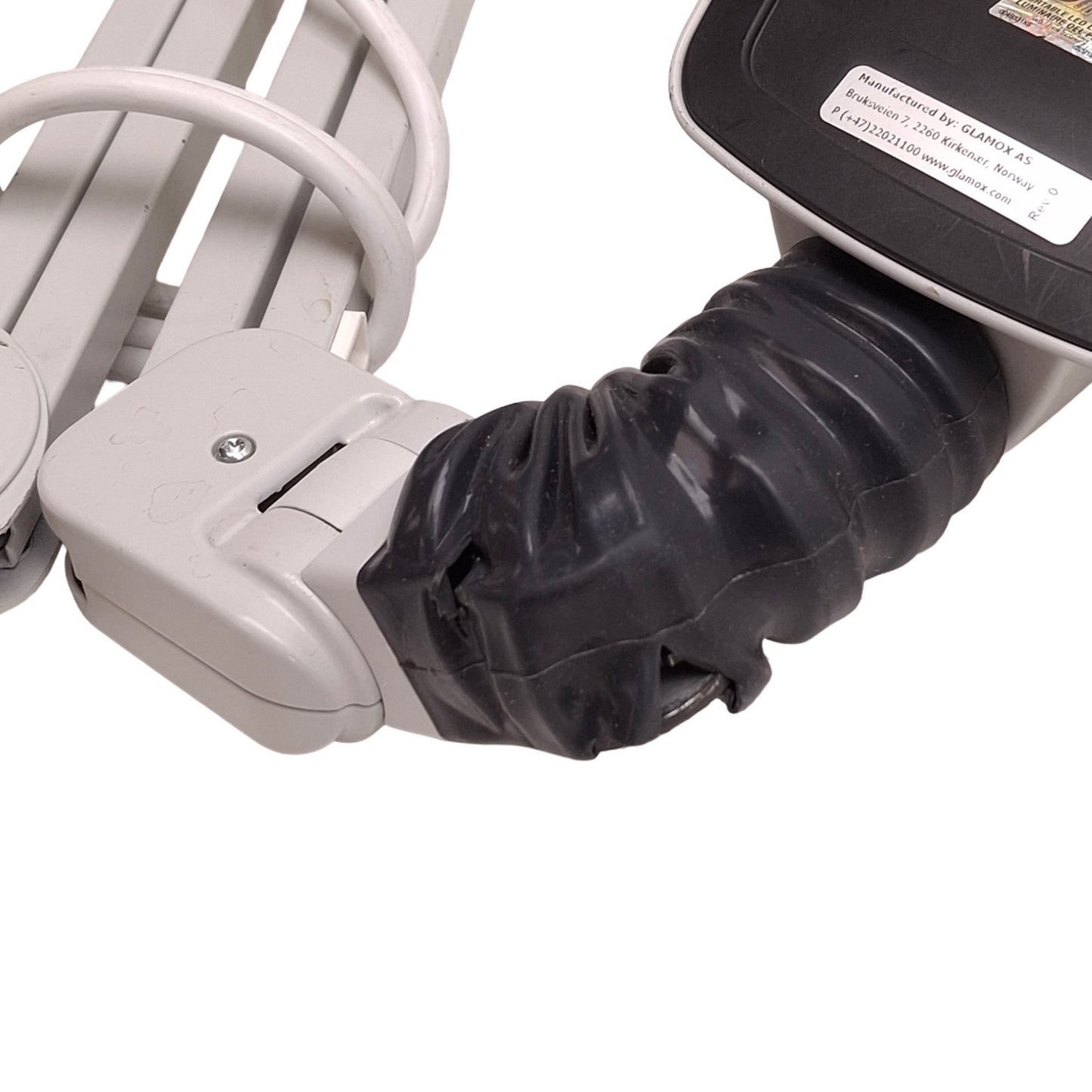 Used Luxo WAL025970 Wave LED Magnifier, 30in Arm, 3.5D, 100-120VAC, 200mm WD *Clamp*