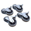 Used Lot of 4 Blickle LKRA-VPA 80G-FI Swivel Caster ø80mm x 25mm Wheel, 60kg Capacity