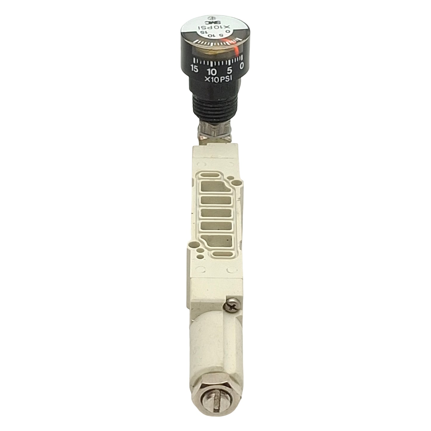 Used SMC ARBY3000-06-P-2-X1 Interface Regulator, 14-100psi Set, 0-150psi Gauge