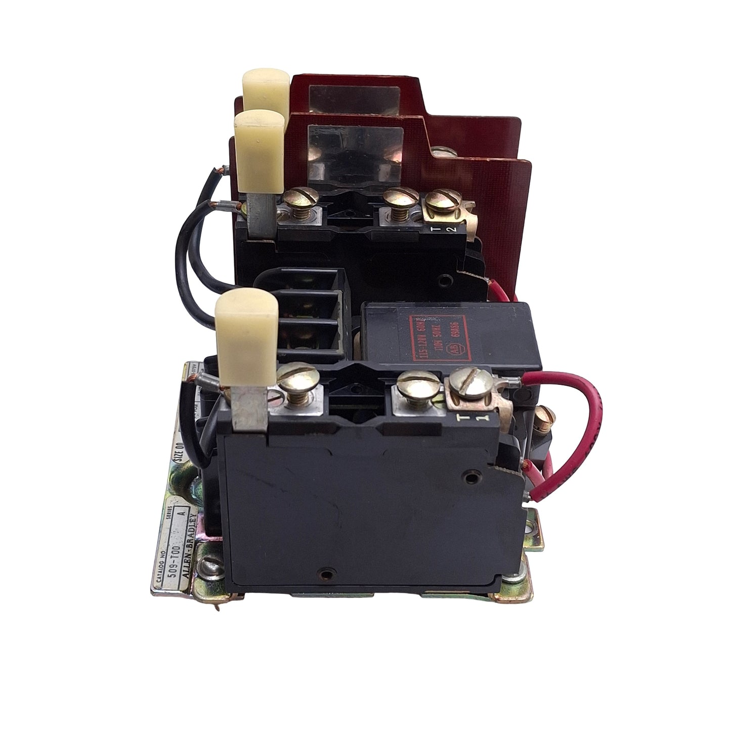 Used Allen Bradley 509-T0D Motor Starter 11A, 2HP @ 575VAC 3-PH, 120VAC Coil *Heater*