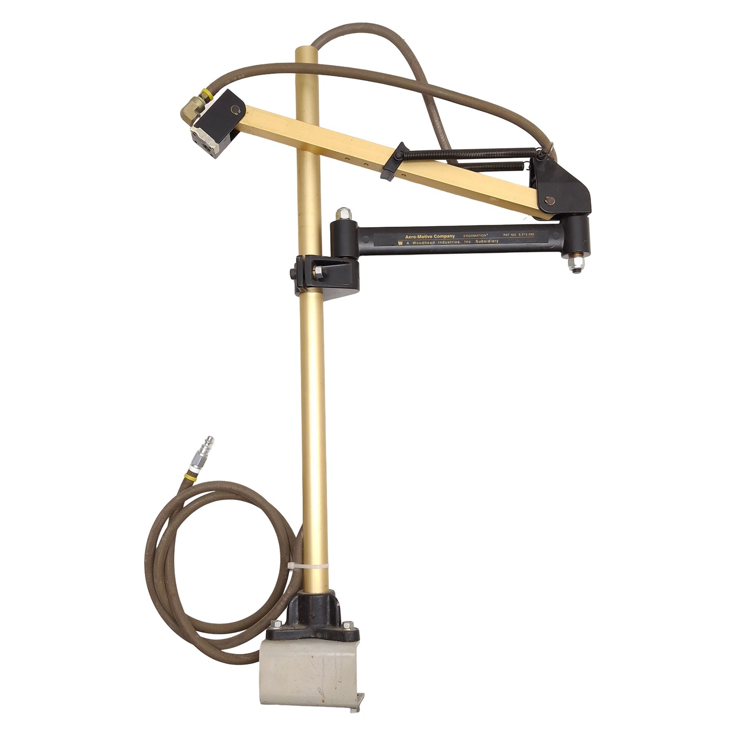 Used Woodhead Aero-Motive Ergomation Torque Arm, 30in Reach, 5lb Capacity, 1/4in NPT
