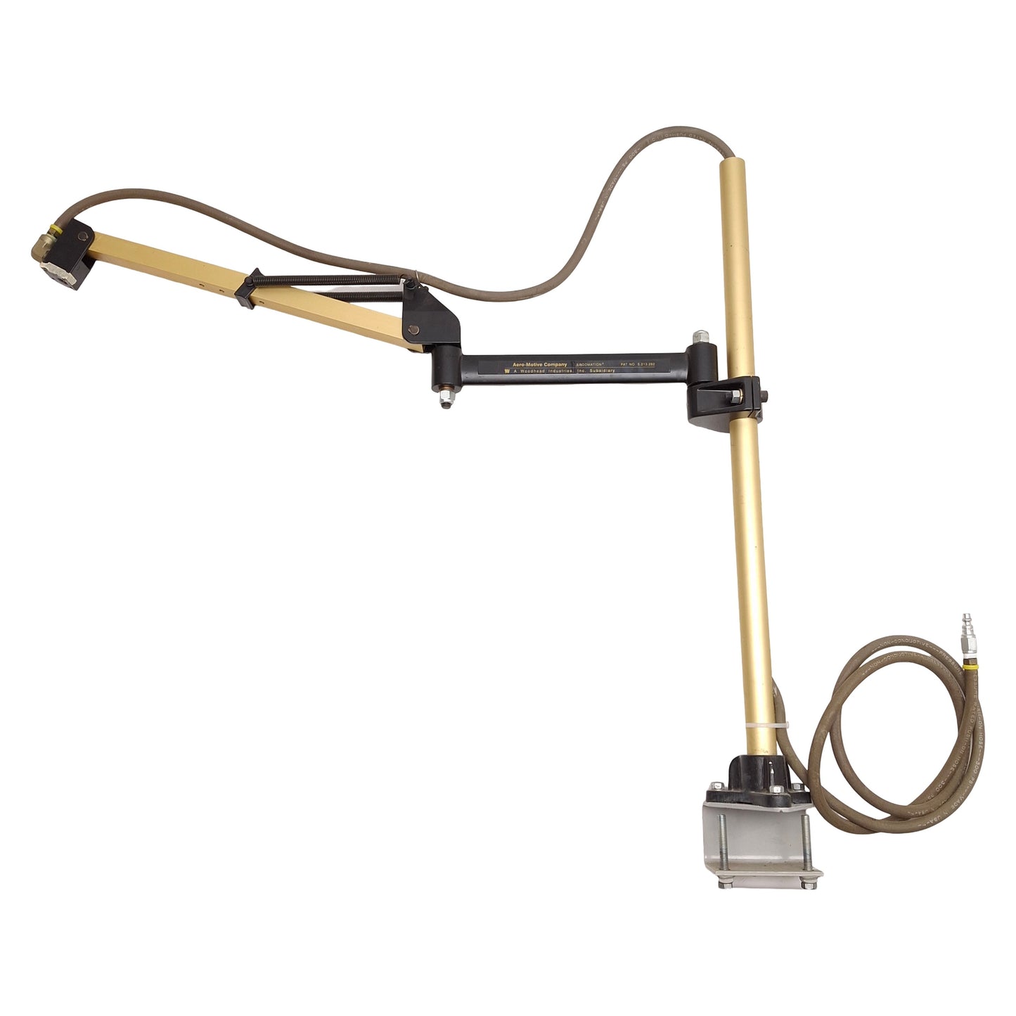 Used Woodhead Aero-Motive Ergomation Torque Arm, 30in Reach, 5lb Capacity, 1/4in NPT