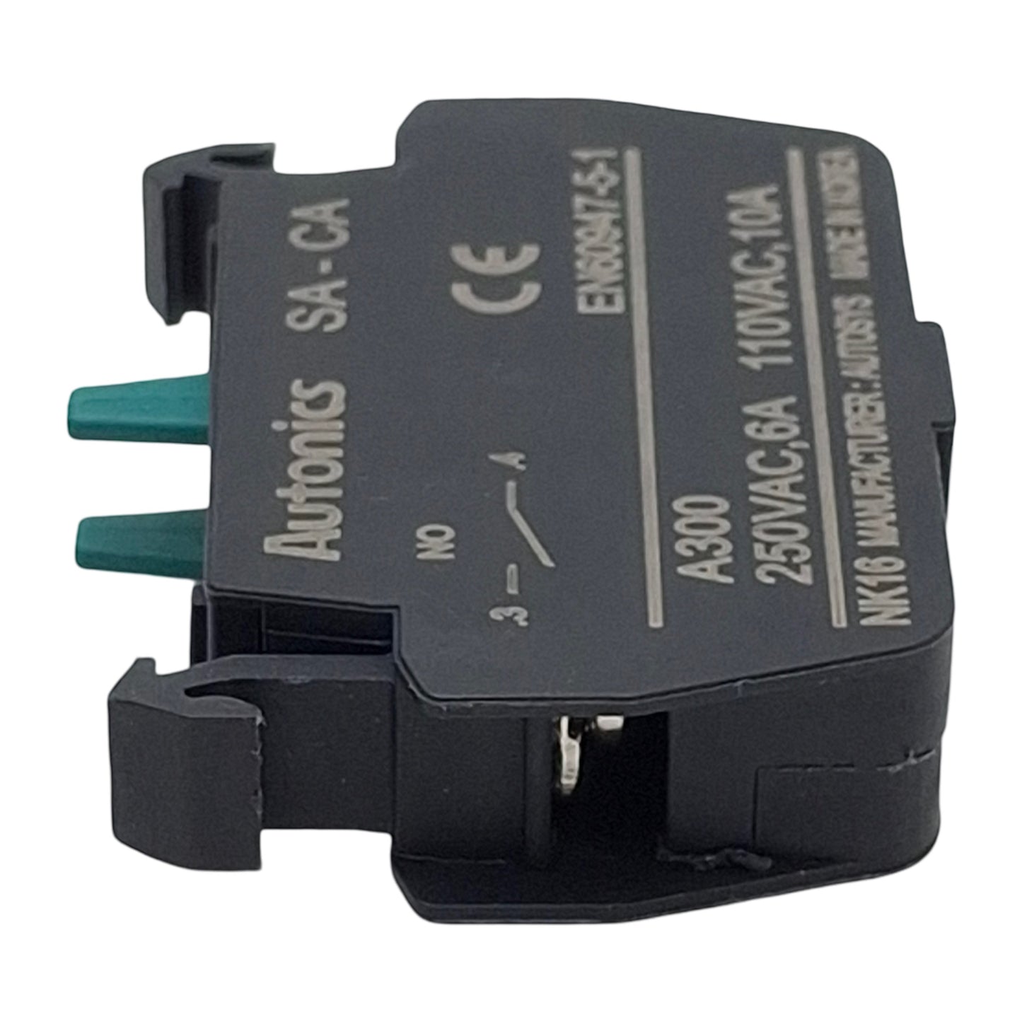 New – Open box Lot of 5 Autonics SA-CA Pushbutton Contact Block, N.O, 110/250VAC 10/6A, 22/25mm