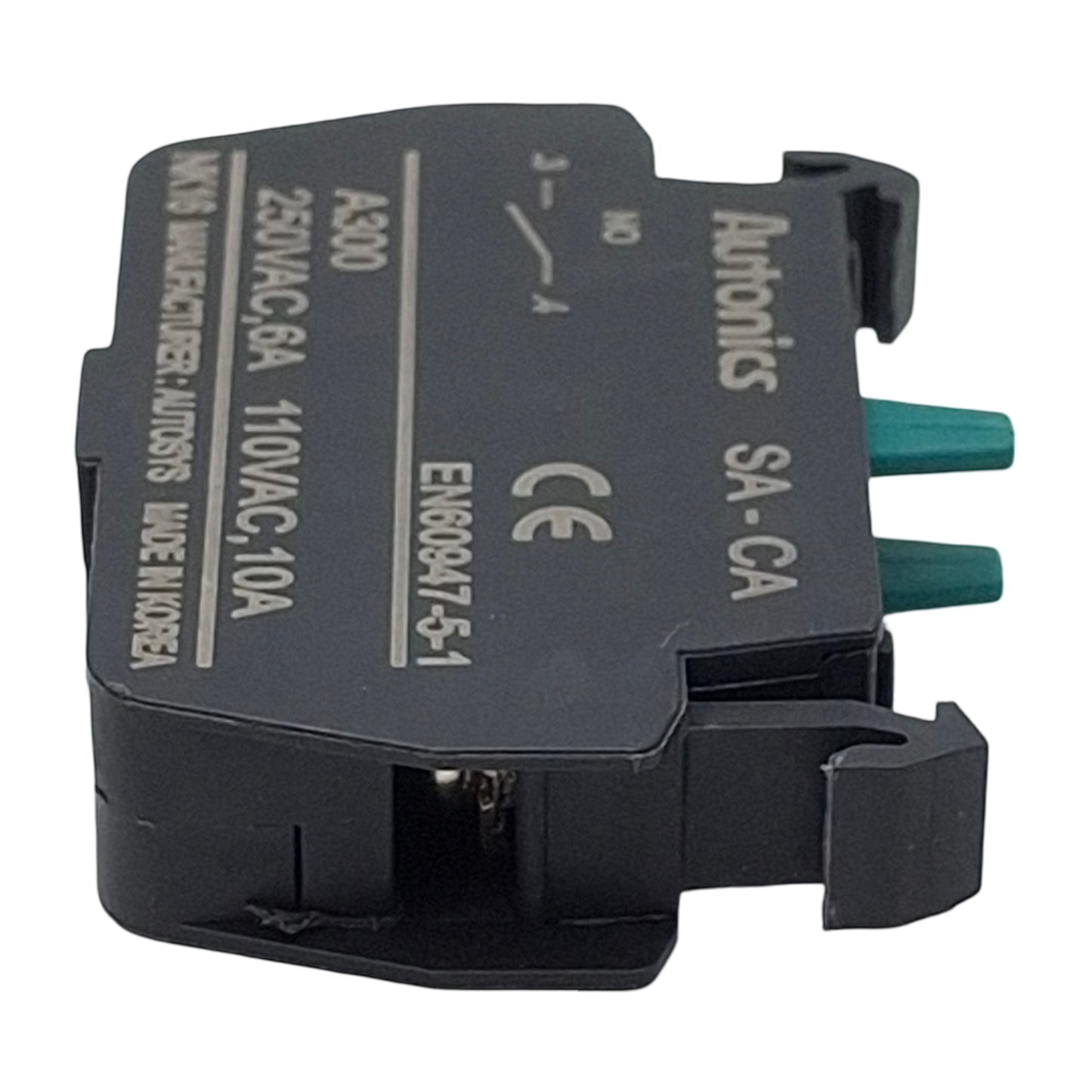 New – Open box Lot of 5 Autonics SA-CA Pushbutton Contact Block, N.O, 110/250VAC 10/6A, 22/25mm