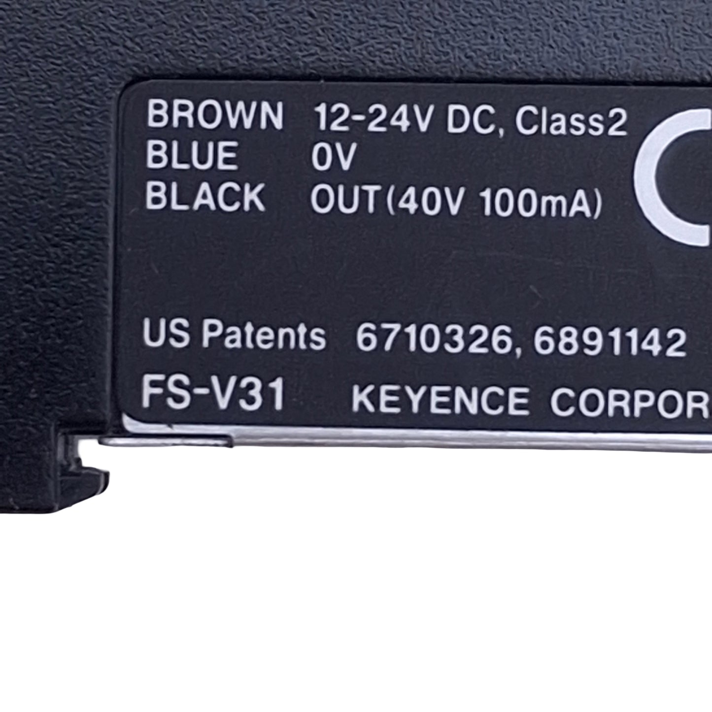 Used Lot of 2 Keyence FS-V31 Fiber Optic Sensor Amplifier, NPN Output, 12-24VDC