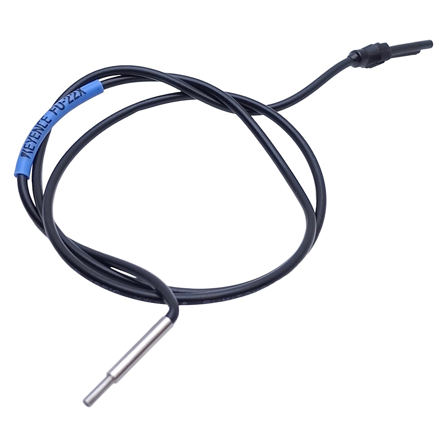 Used Keyence FU-22X Reflective Fiber Unit 19.6in Length, R25mm Bend, ø1.77mm Out