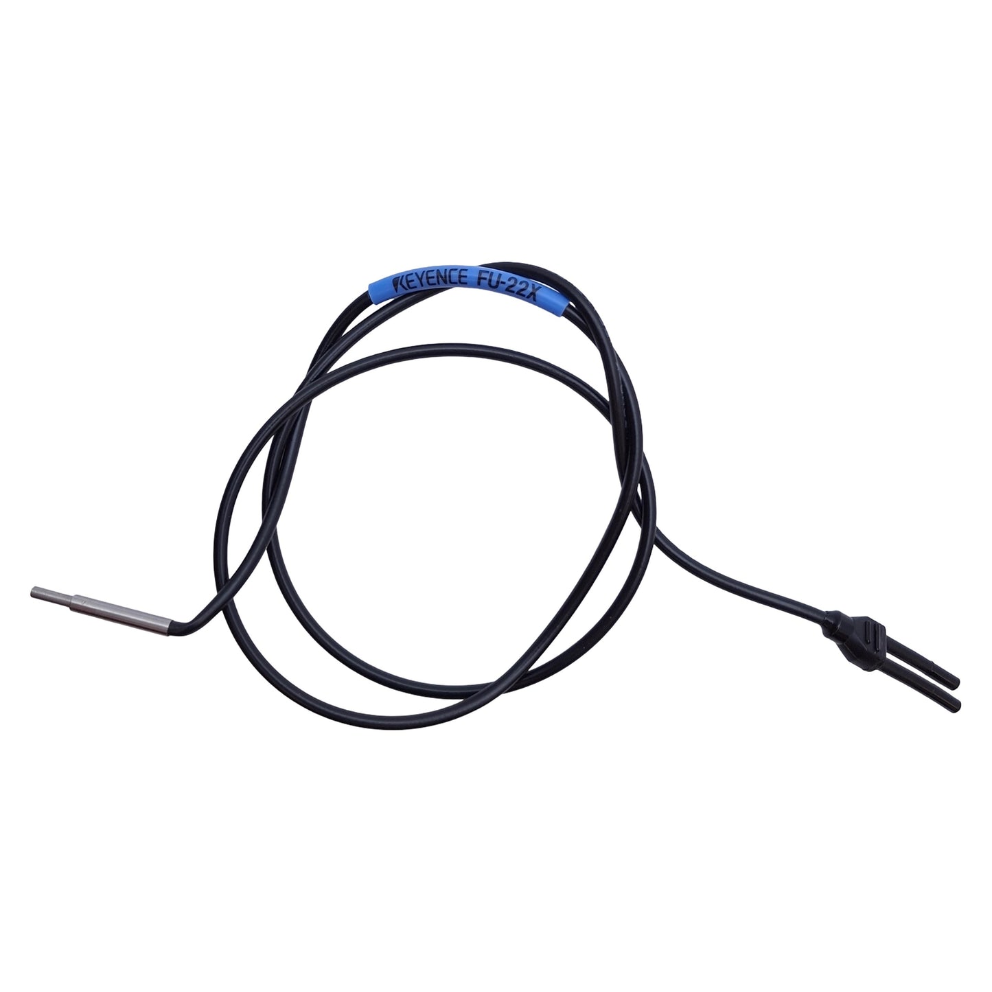 Used Keyence FU-22X Reflective Fiber Unit 19.6in Length, R25mm Bend, ø1.77mm Out