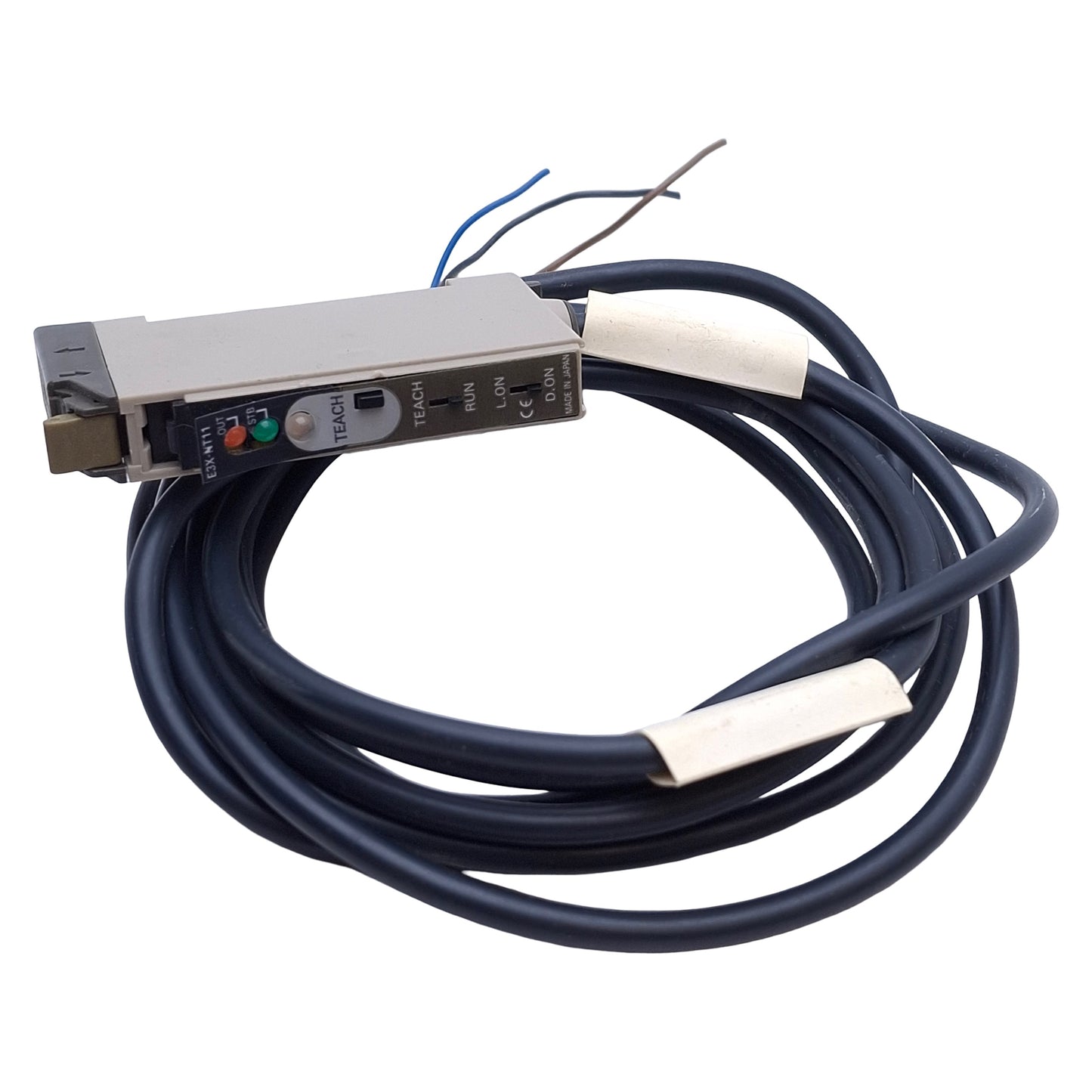 Used Omron E3X-NT11 Fiber Optic Photoelectric Sensor Amplifier 12-24VDC *No Cover*