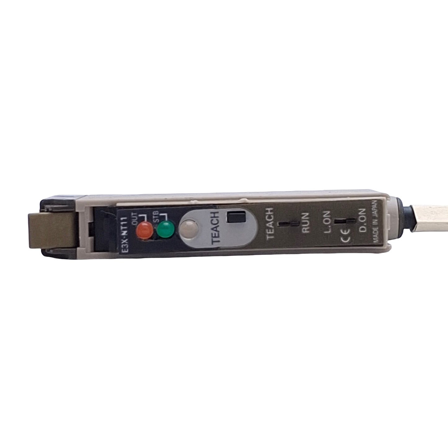 Used Omron E3X-NT11 Fiber Optic Photoelectric Sensor Amplifier 12-24VDC *No Cover*