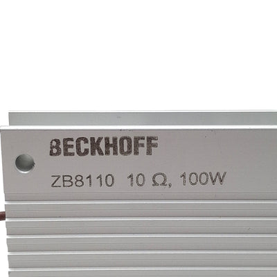Used Beckhoff ZB8110 External Braking Resistor, 100W, 10 Ω, 600VAC/850VDC, 12/19A