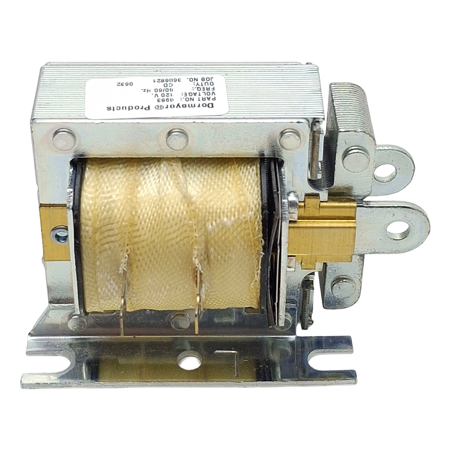 Used Dormeyer 8983 Solenoid Valve Coil, 120VAC 50/60Hz, Solder Terminal, Base Mount