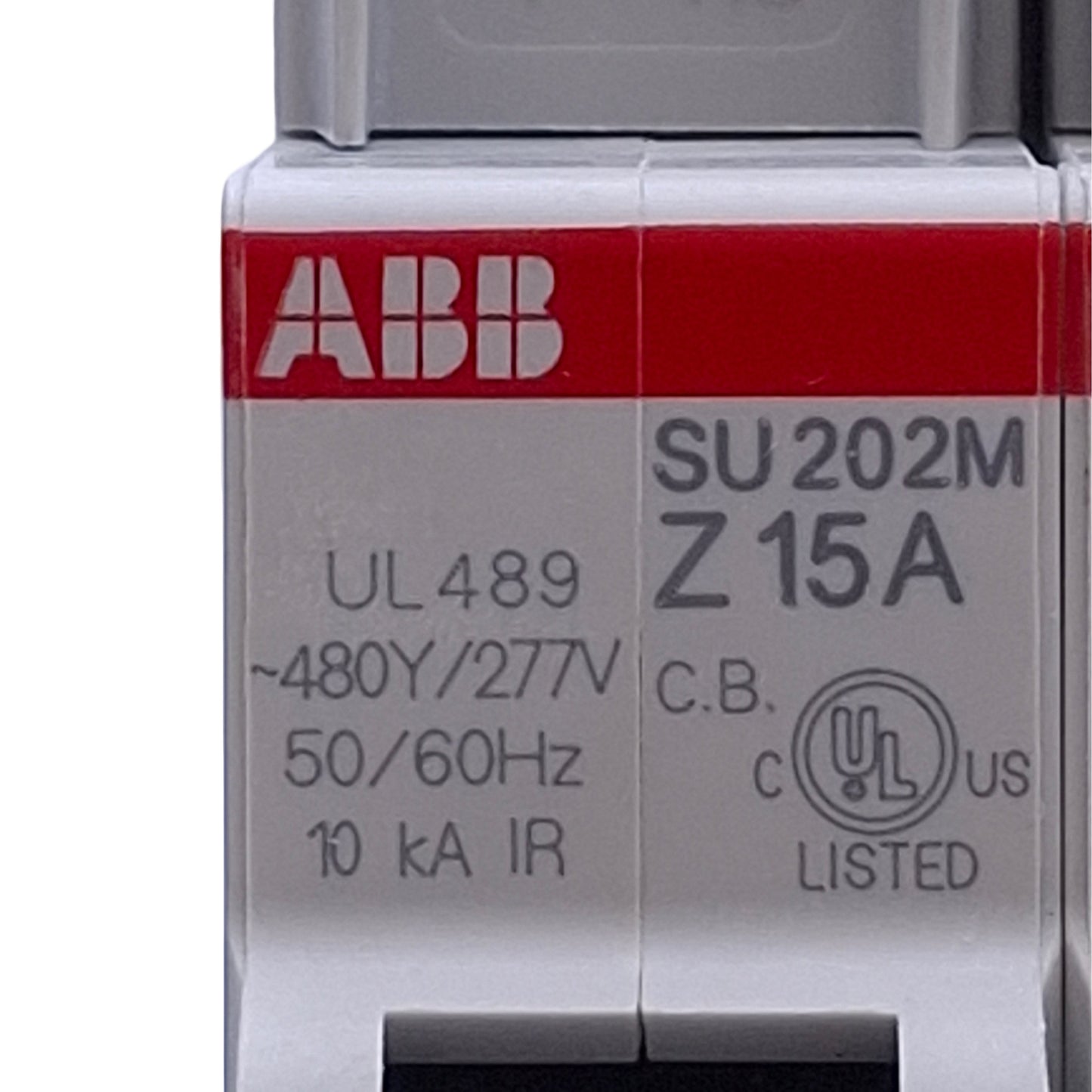 New – Open box ABB SU202M-Z15 Miniature Circuit Breaker 2-Pole, 15A, 250VAC, DIN Rail