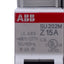 Used ABB SU202M-Z15 Miniature Circuit Breaker 2-Pole, 15A, 250VAC, DIN Rail