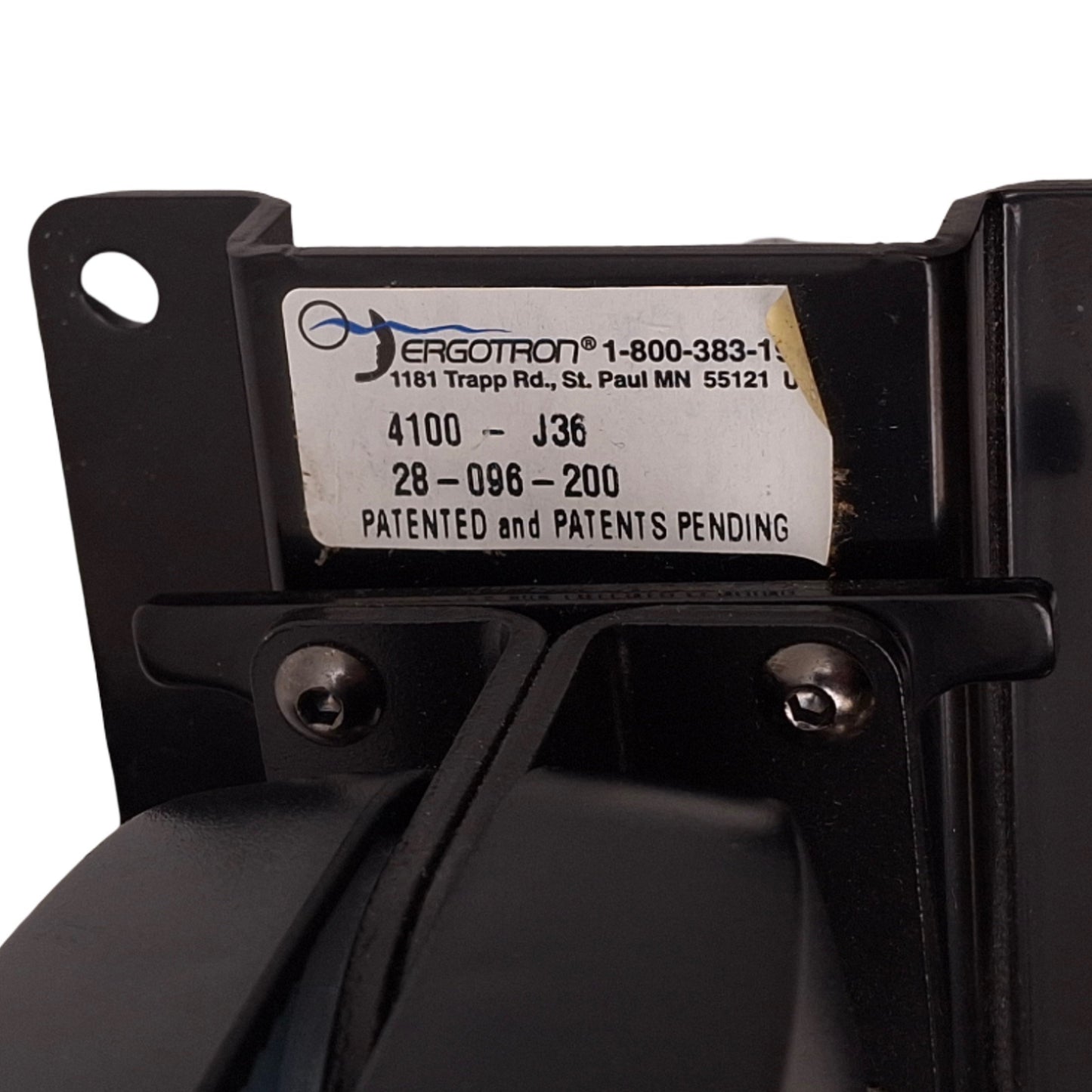 Used Ergotron 28-096-200 200 Series Wall Mount Arm, Two 9in Extensions, VESA 75mm