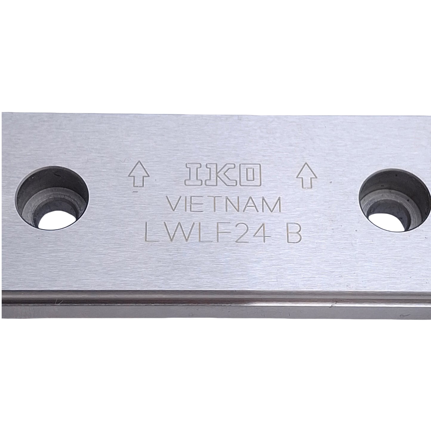 Used IKO LWLF24 B Linear Rail With 2 Ball Bearing Slide Carriage, 320mm Rail Length