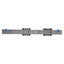 Used IKO LWLF24 B Linear Rail With 2 Ball Bearing Slide Carriage, 320mm Rail Length