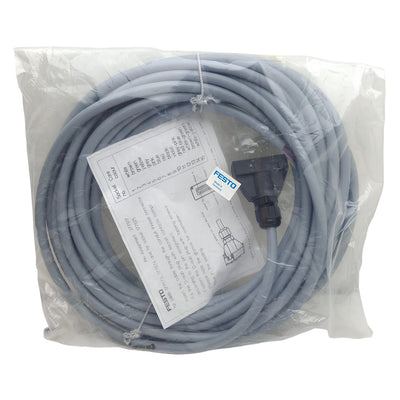 New Festo 177674 Plug Socket With Cable, 15-Pin Sub-D Female to Leads, 24VDC, 10m