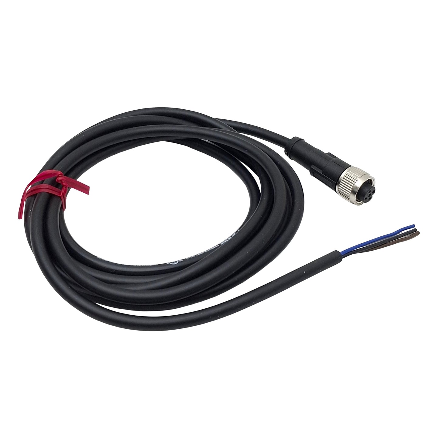 New – Open box Keyence OP-87634 Connector Cable, 4-Pin M12 Female to Leads, 4A 300VAC/DC, 2m