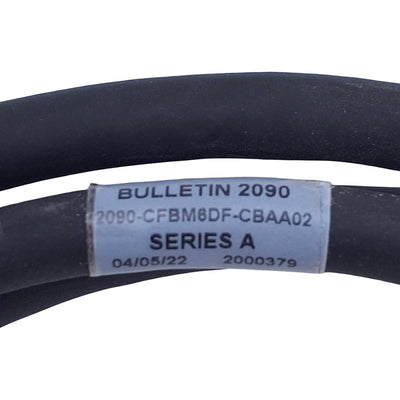 Used Allen Bradley 2090-CFBM6DF-CBAA02 Motor Feedback Cable 6ft, Flying Leads