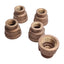 New – Open box Lot of 5 Siam Fittings #150 Reducing Coupling, 3/8in x 3/4in NPT Female, Brass