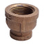 New – Open box Lot of 5 Siam Fittings #150 Reducing Coupling, 3/8in x 3/4in NPT Female, Brass