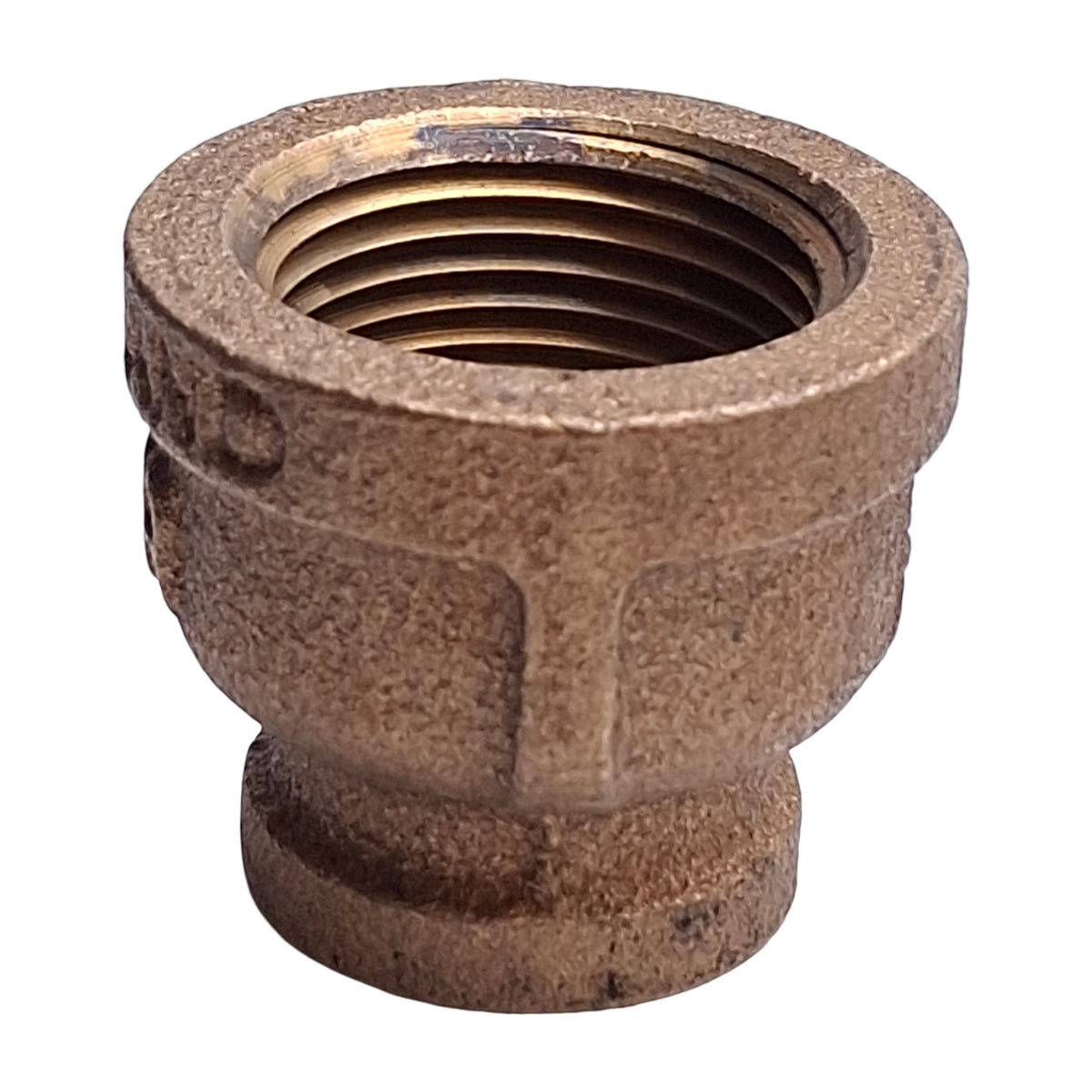New – Open box Lot of 5 Siam Fittings #150 Reducing Coupling, 3/8in x 3/4in NPT Female, Brass