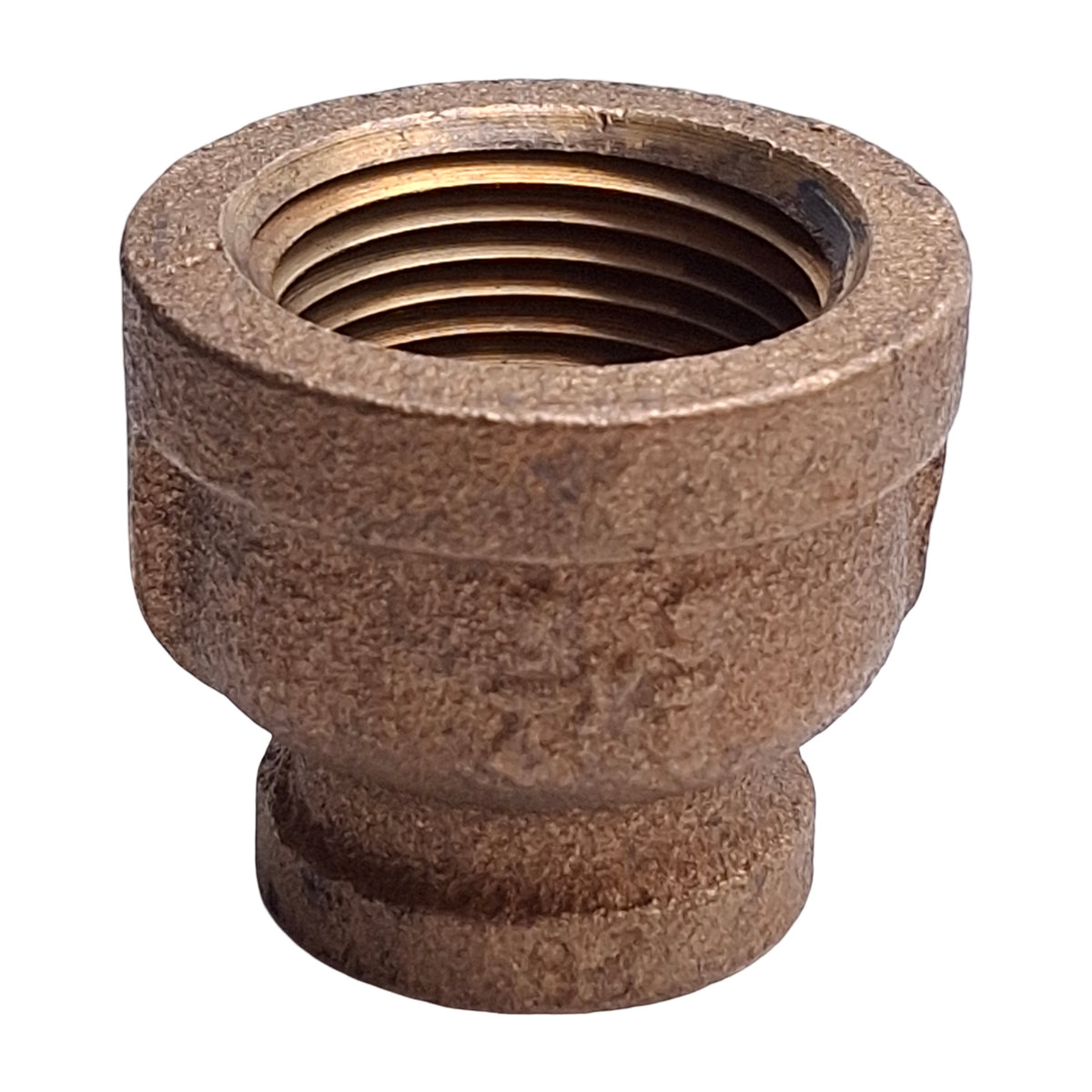 New – Open box Lot of 5 Siam Fittings #150 Reducing Coupling, 3/8in x 3/4in NPT Female, Brass