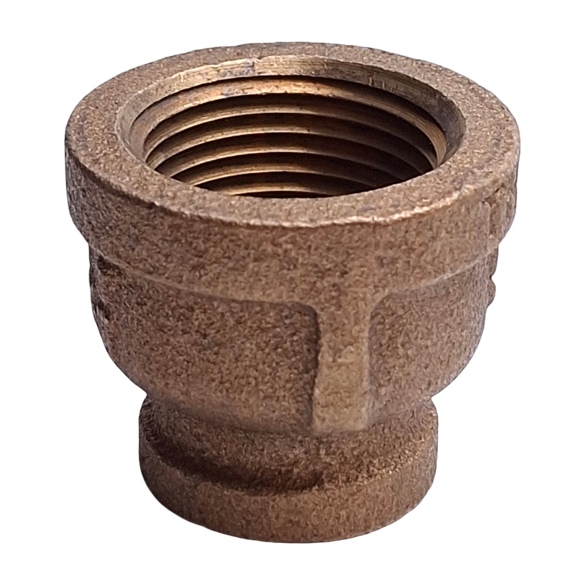 New – Open box Lot of 5 Siam Fittings #150 Reducing Coupling, 3/8in x 3/4in NPT Female, Brass