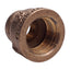 New – Open box Lot of 5 Siam Fittings #150 Reducing Coupling, 3/8in x 3/4in NPT Female, Brass