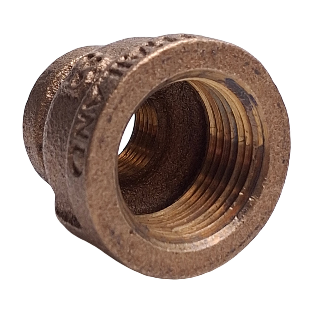 New – Open box Lot of 5 Siam Fittings #150 Reducing Coupling, 3/8in x 3/4in NPT Female, Brass