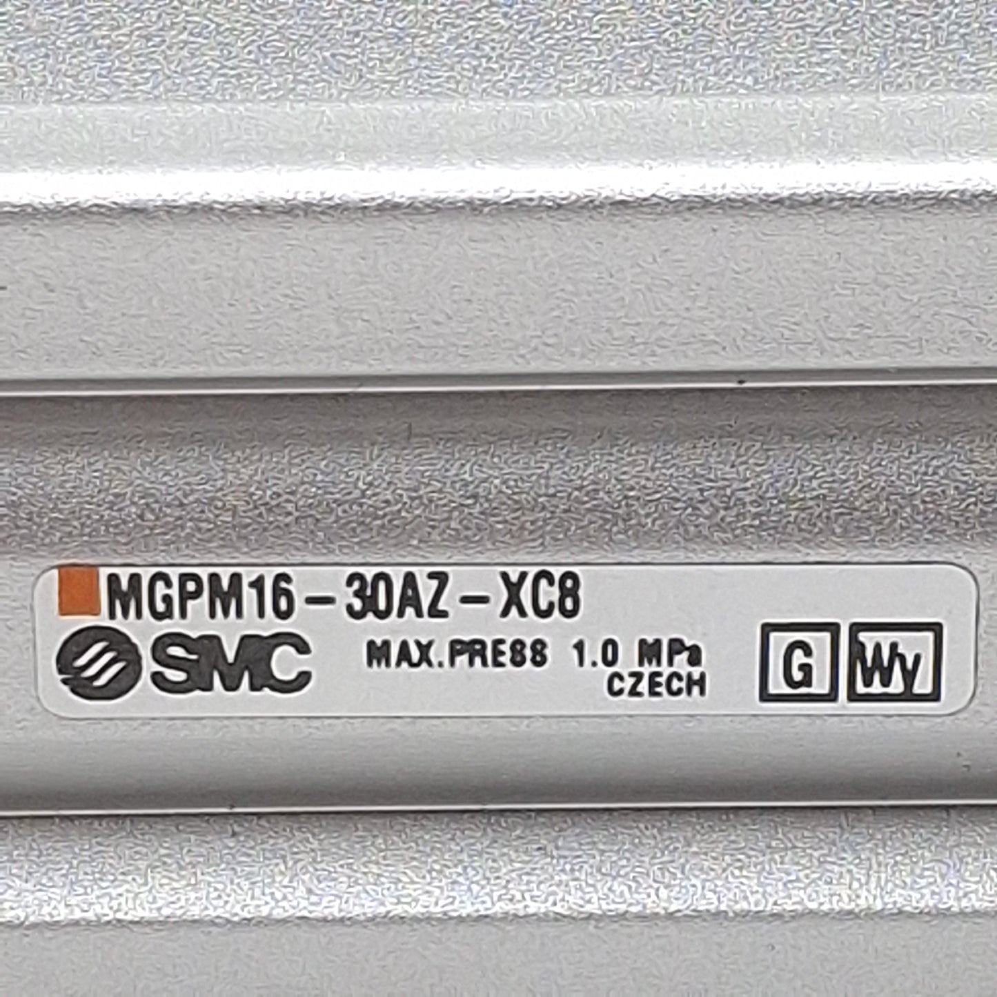 Used SMC MGPM16-30AZ-XC8 Compact Guided Cylinder, ø16mm Bore, 30mm Stroke, 1MPa, M5