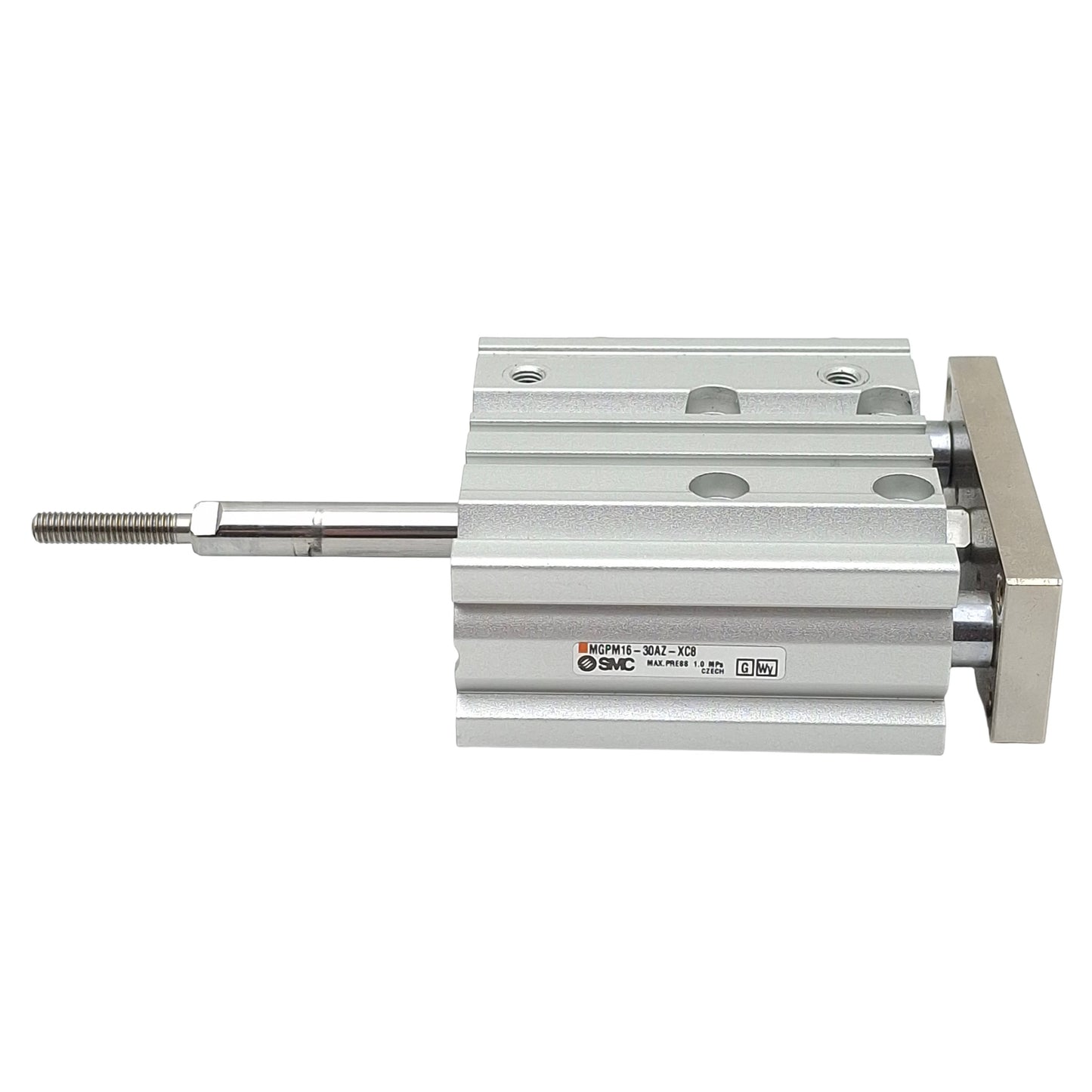 Used SMC MGPM16-30AZ-XC8 Compact Guided Cylinder, ø16mm Bore, 30mm Stroke, 1MPa, M5