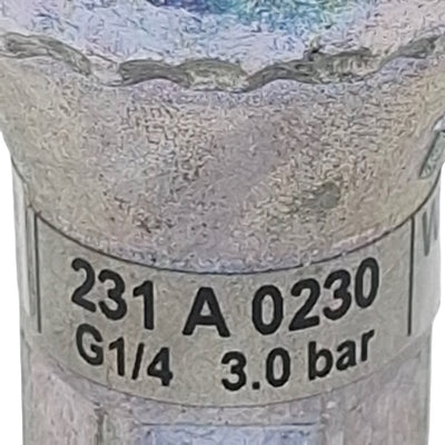 Used AirCom 231A0230 SaveAir Pressure Regulator, G1/4, 18bar Max, 3bar Set, 700NI/min