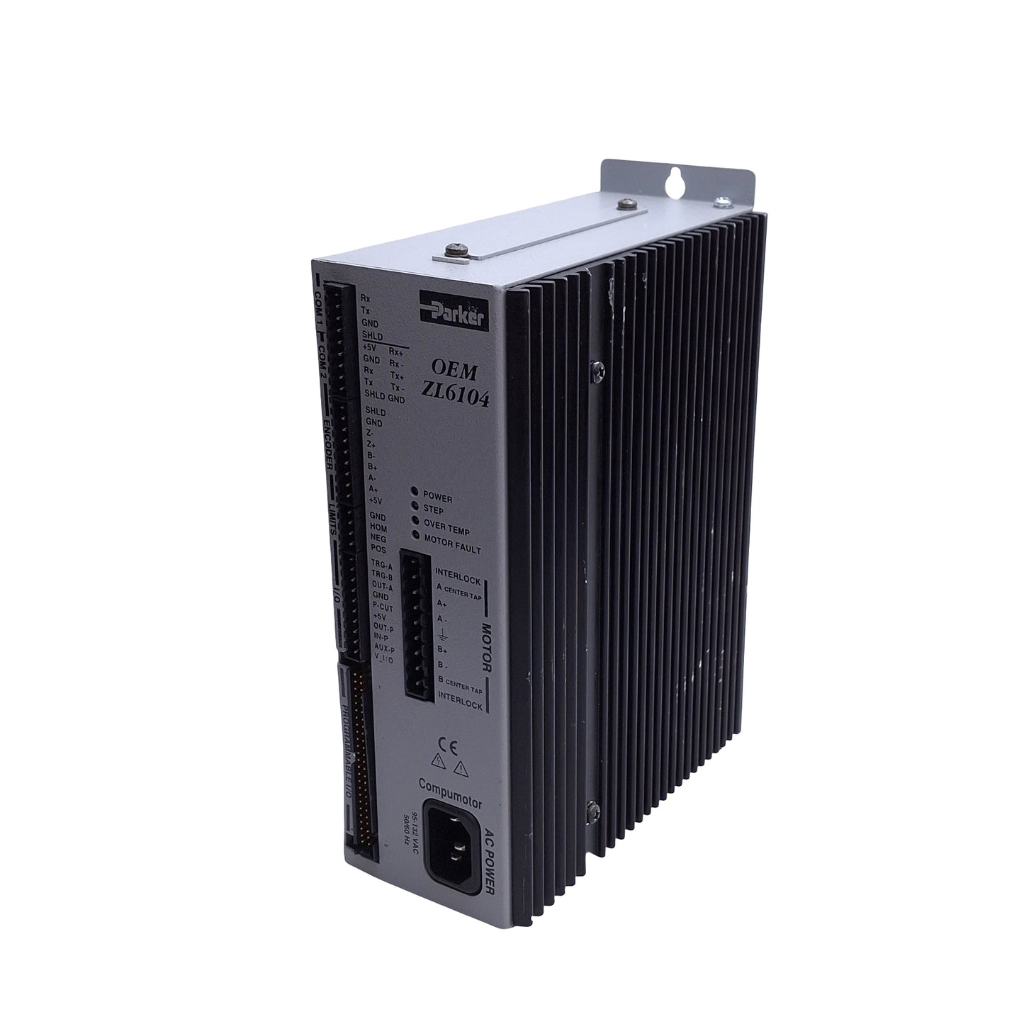 Used Parker OEMZL6104 Compumotor Drive 1-Axis I/O In: 19 Out: 9 120VAC *Connector*