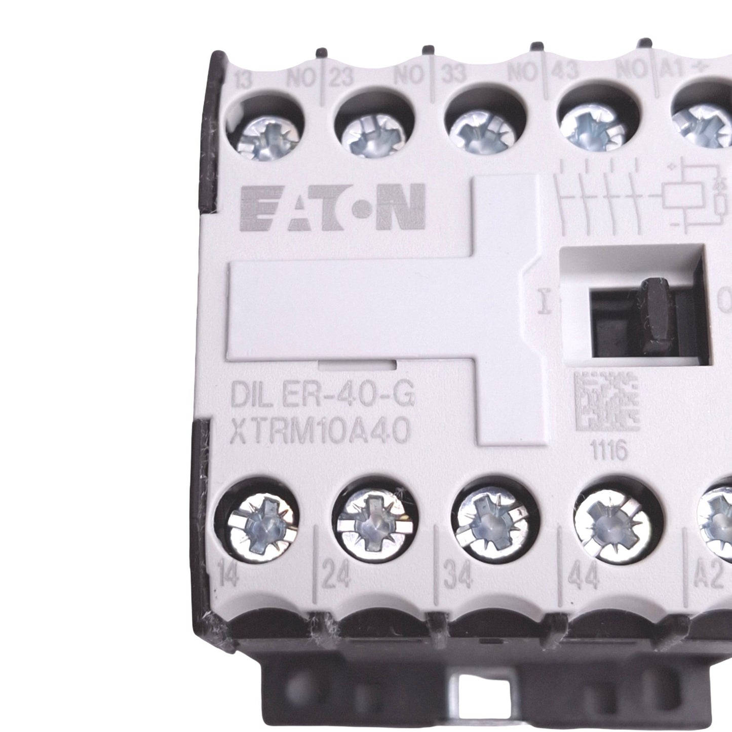 New Eaton DILER-40-G XTRM10A40 Contactor Relay, 4-Pole NO, 10A Max, 24VDC Coil