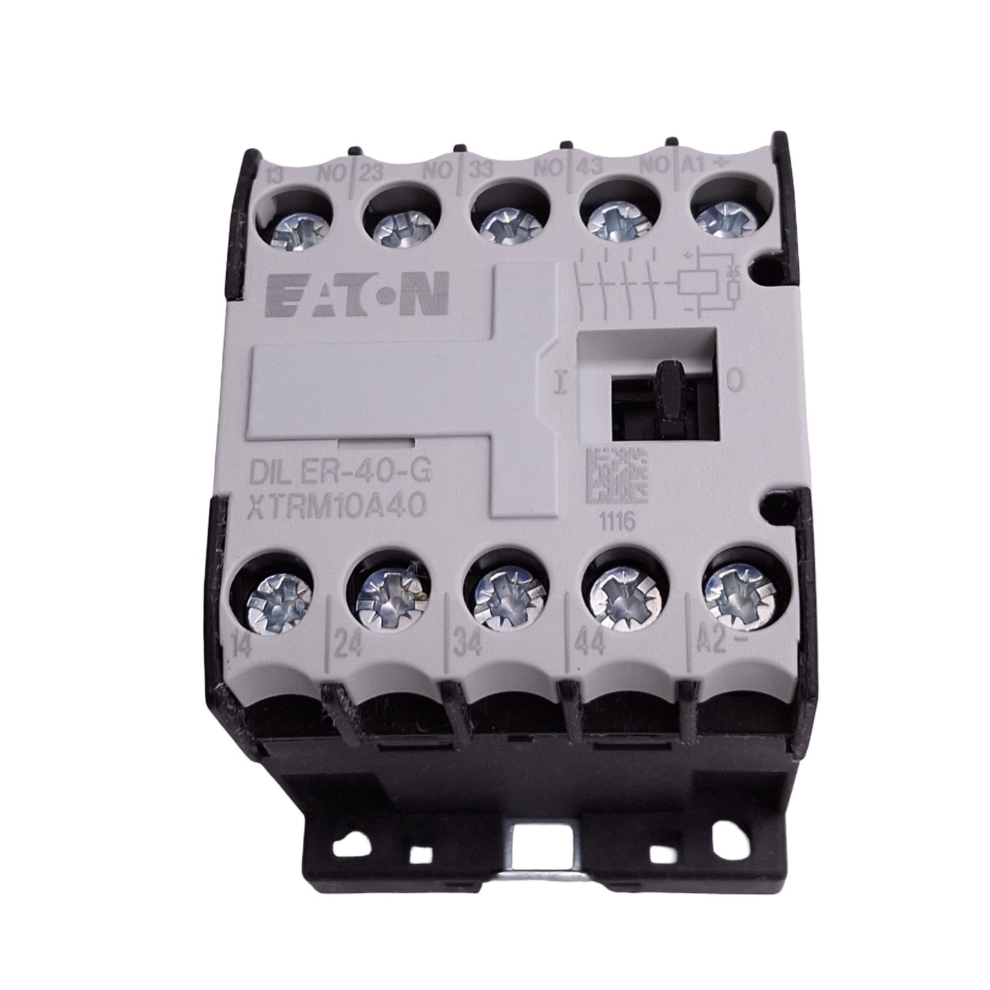 New Eaton DILER-40-G XTRM10A40 Contactor Relay, 4-Pole NO, 10A Max, 24VDC Coil